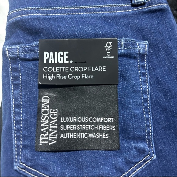 Paige Colette Crop Flare Jeans - 24 NWT - Picture 10 of 11